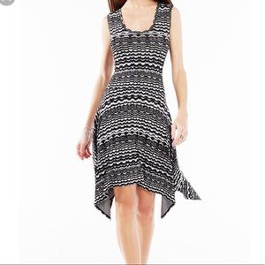 BCBG Abe Knit Striped Jaguar Dress